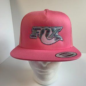 Fox Tail Direct Embroidered Yupoong Cap with Multi-Colored Thread Flat Bill Snap